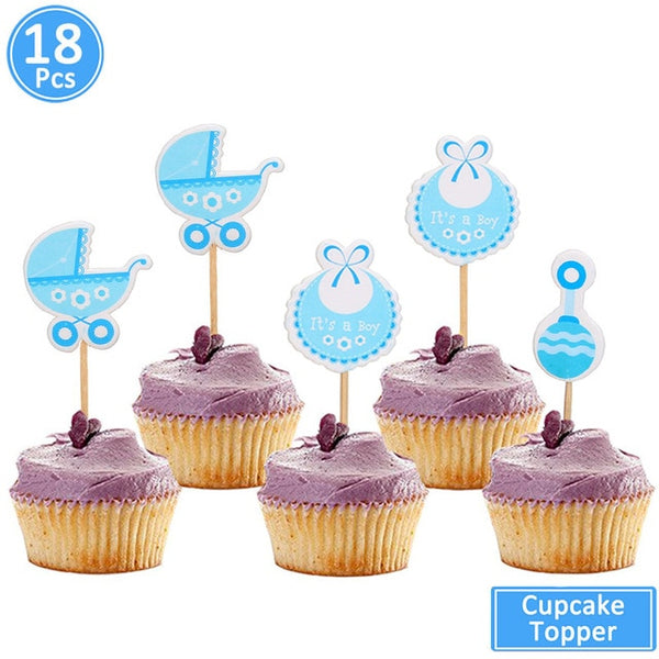 Baby Shower 19pc Foil Balloons Birthday Party Decorations Its A Boy Girl Gender Reveal