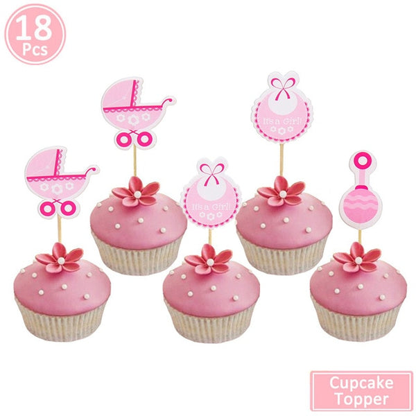 Baby Shower 19pc Foil Balloons Birthday Party Decorations Its A Boy Girl Gender Reveal