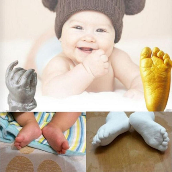3D Baby Hand Foot Print Plaster Casting Kit