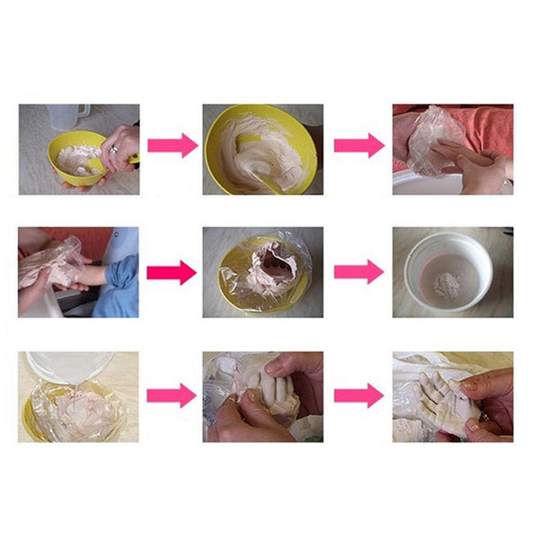 3D Baby Hand Foot Print Plaster Casting Kit
