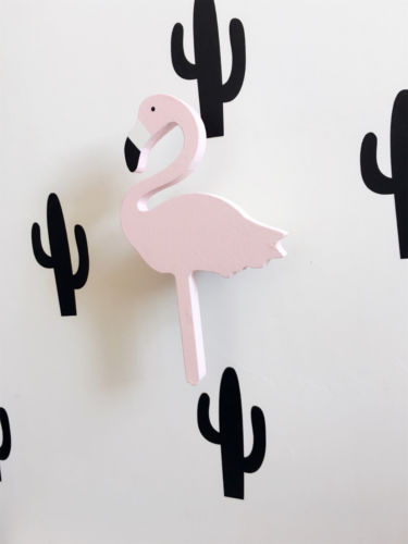 Cute bunny wooden clothes hook for kids room wall decorate