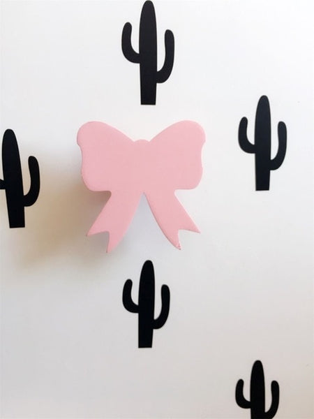 Cute bunny wooden clothes hook for kids room wall decorate