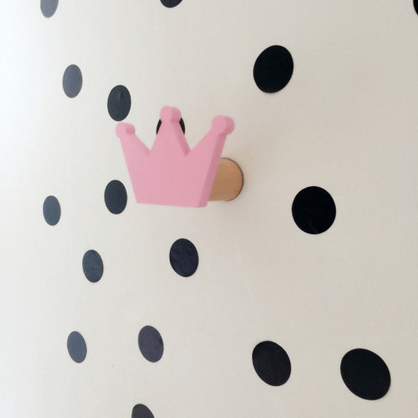Cute bunny wooden clothes hook for kids room wall decorate