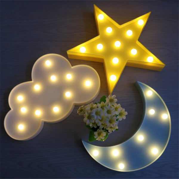 Lovely Cloud Moon Star Lights