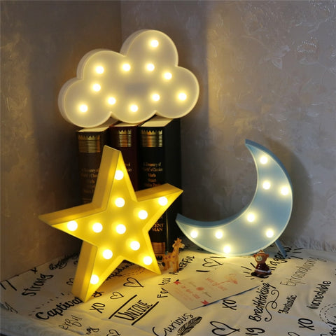 Lovely Cloud Moon Star Lights