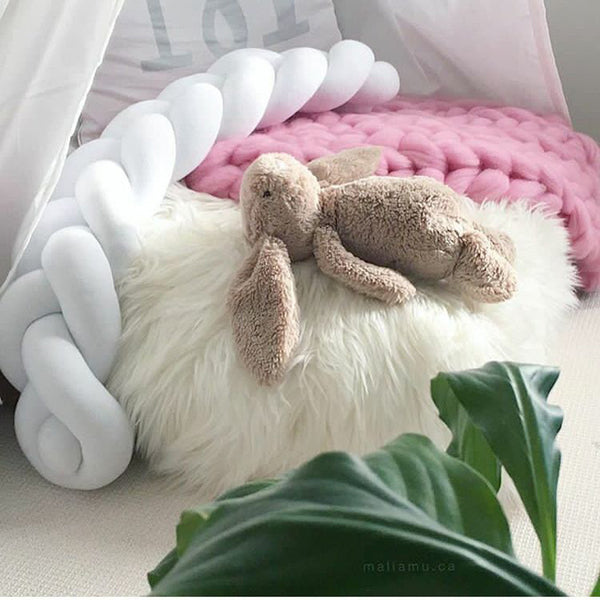 Nordic Plush Stuffer Braid Pillow