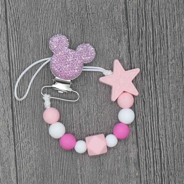 YOU FINALLY FOUND IT! a teething pacifier holder that is trendy, modern and safe for your baby