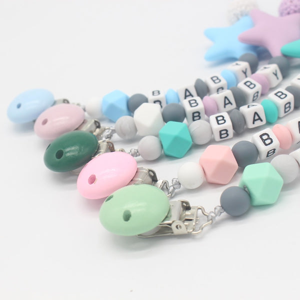Personalized Bead Teething Pacifier