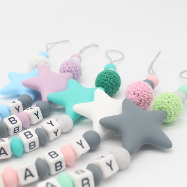 Personalized Bead Teething Pacifier