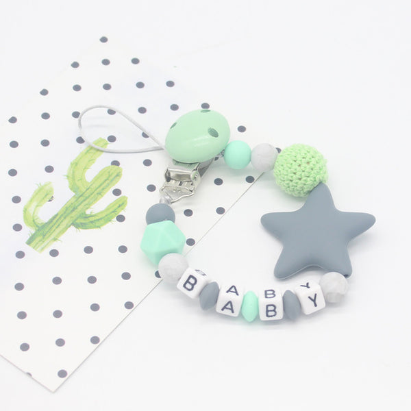 Personalized Bead Teething Pacifier