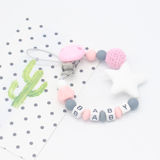 Personalized Bead Teething Pacifier
