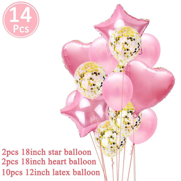 Baby Shower 19pc Foil Balloons Birthday Party Decorations Its A Boy Girl Gender Reveal